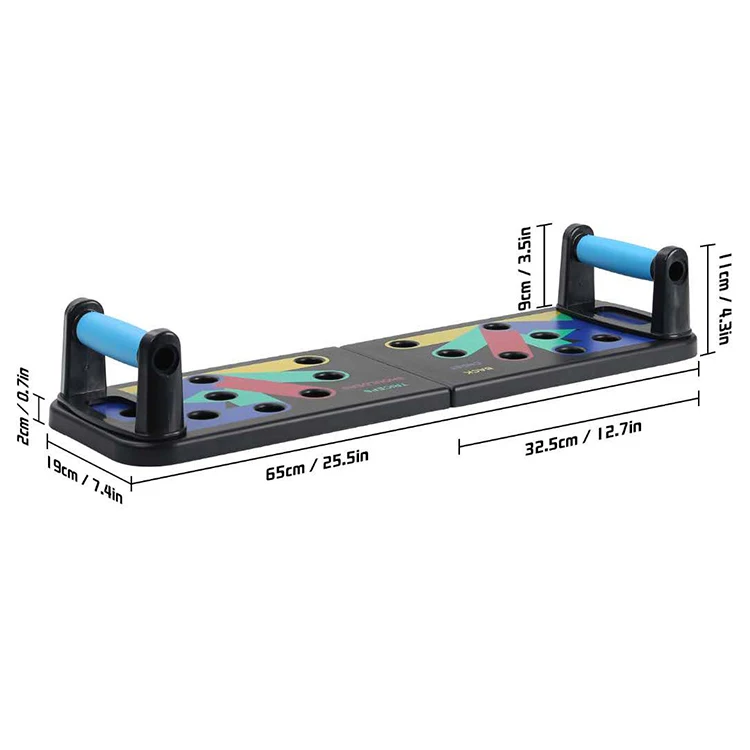 AsapCare 9-in-1 Color-Coded Push-Up Board System | Home Gym Strength Training