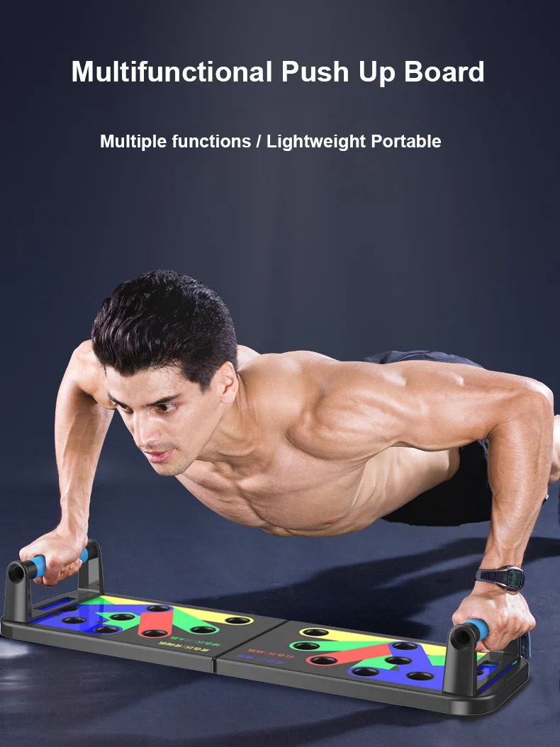 AsapCare 9-in-1 Color-Coded Push-Up Board System | Home Gym Strength Training