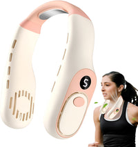 AsapCare Wearable Hands-Free Personal Neck Fan - Rechargeable, LED Display, Quiet Cooling, Large Capacity Battery (5W) - Asap Care and Fitness