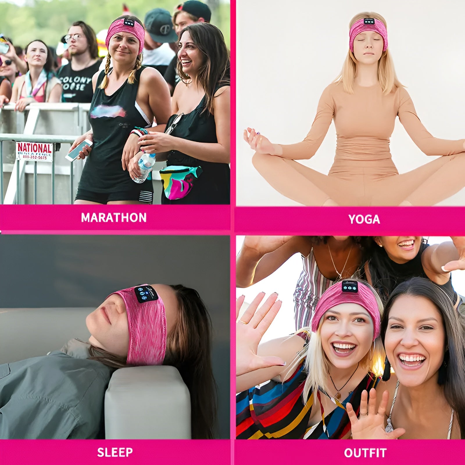 Bluetooth Headband for women, men and for Sports, Headphone Eye Mask