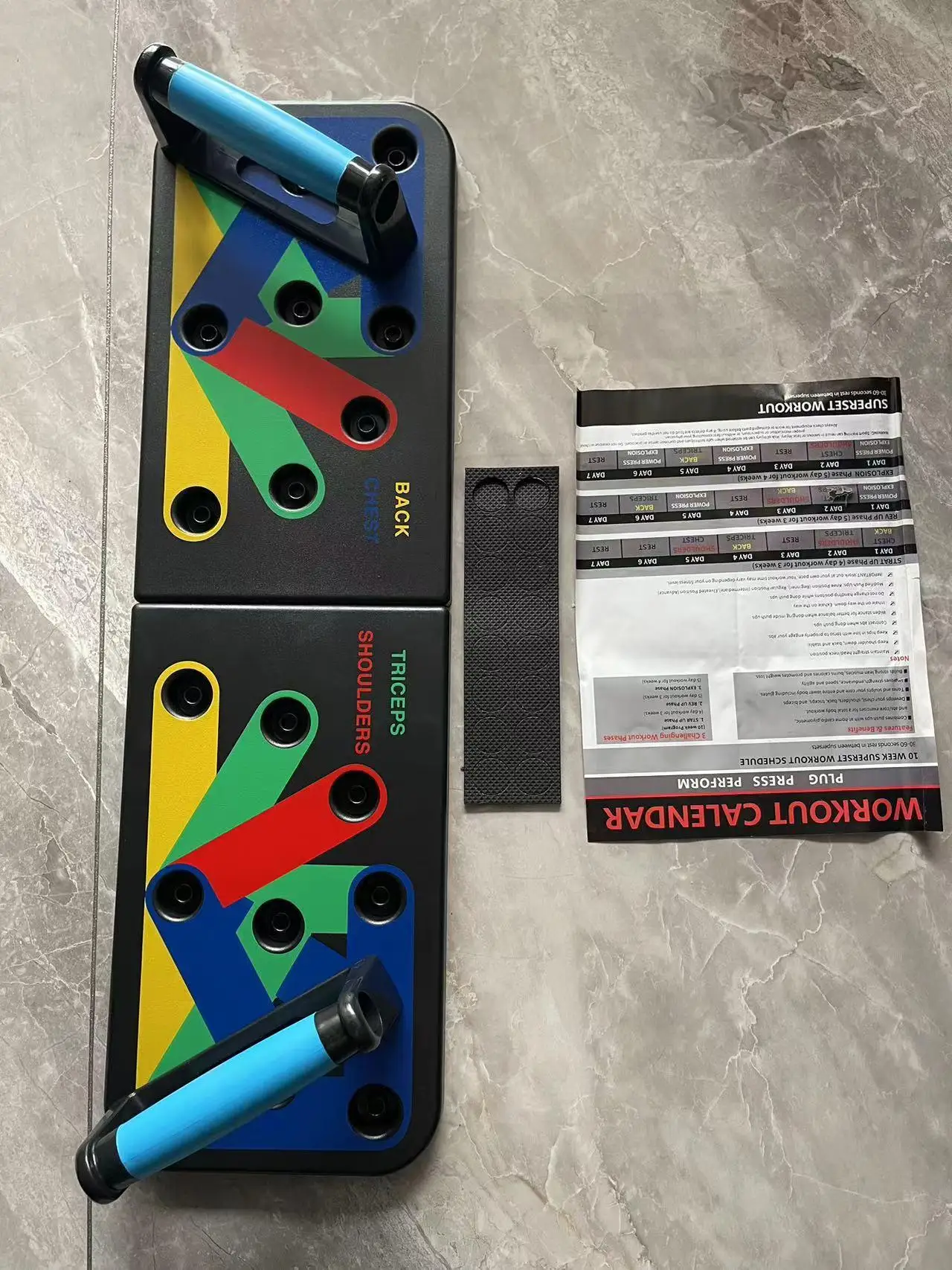 AsapCare 9-in-1 Color-Coded Push-Up Board System | Home Gym Strength Training