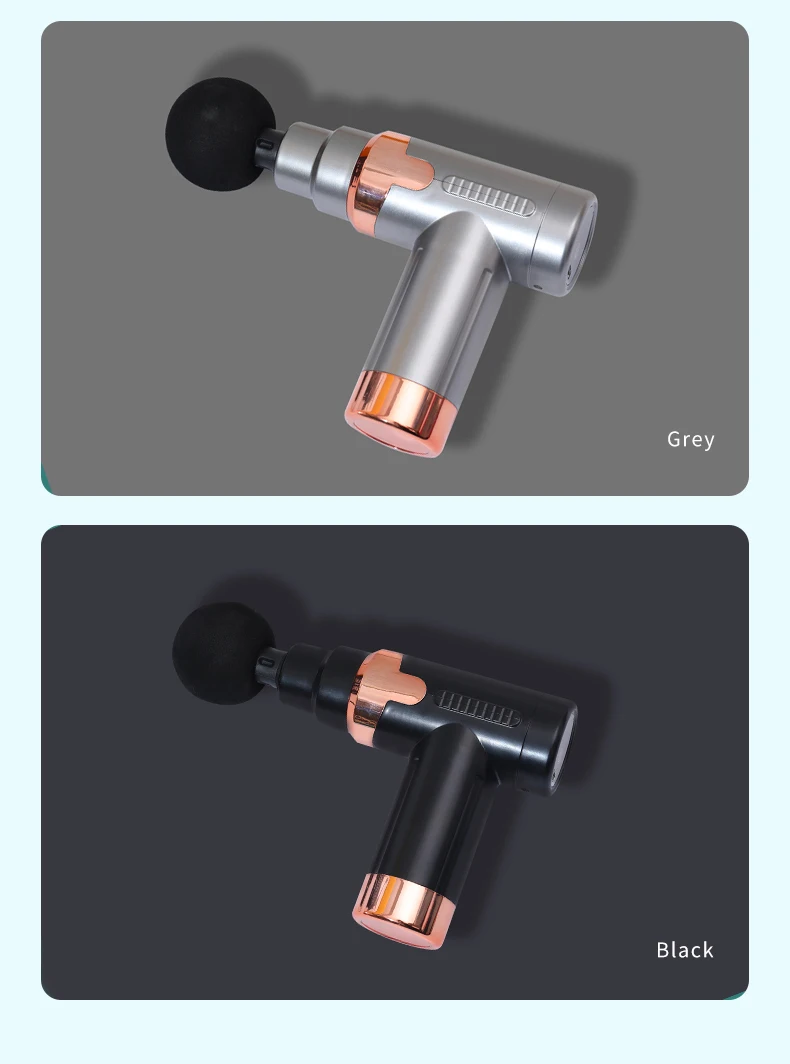 Deep Tissue Massage Gun - 6 Speed Levels & 4 Interchangeable Heads for Muscle Recovery
