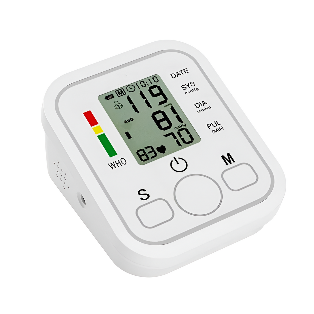 AsapCare Fully Automatic Digital Upper Arm Blood Pressure Monitor | Voice Broadcast & 2-User Memory