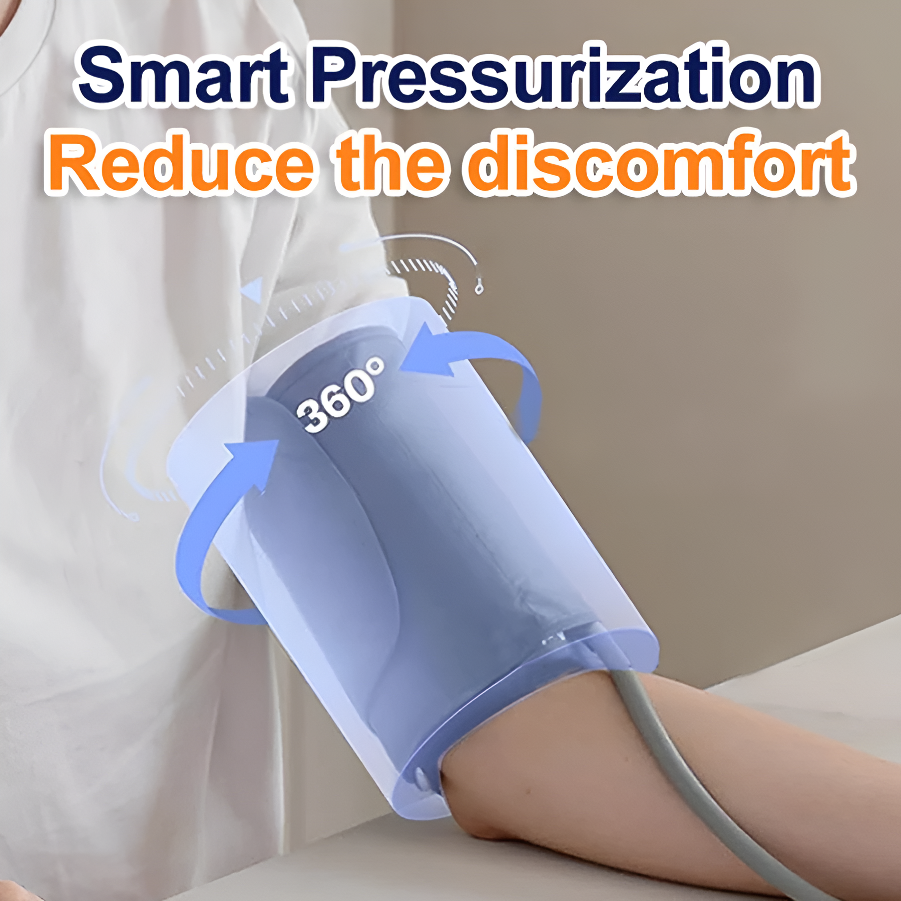 AsapCare Fully Automatic Digital Upper Arm Blood Pressure Monitor | Voice Broadcast & 2-User Memory