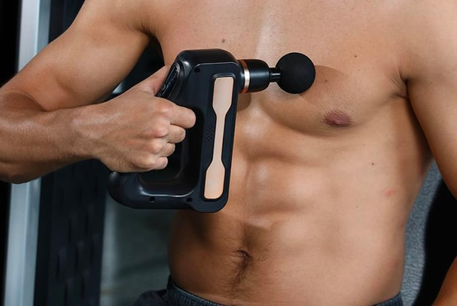 AsapCare Deep Tissue Massage Gun - Powerful Muscle Massager with 8 Attachments - Grey