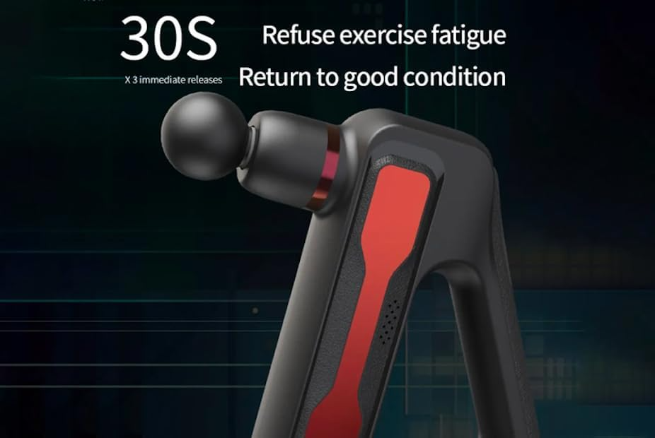 AsapCare Deep Tissue Massage Gun - Powerful Muscle Massager with 8 Attachments - Grey