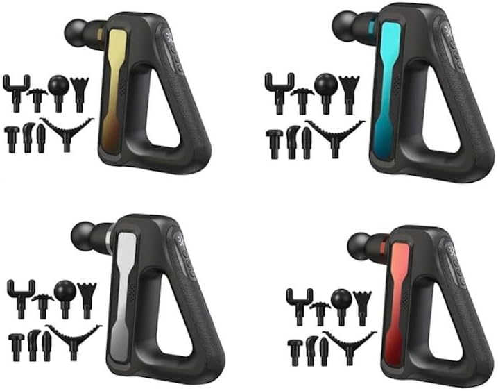 AsapCare Deep Tissue Massage Gun - Powerful Muscle Massager with 8 Attachments - Grey