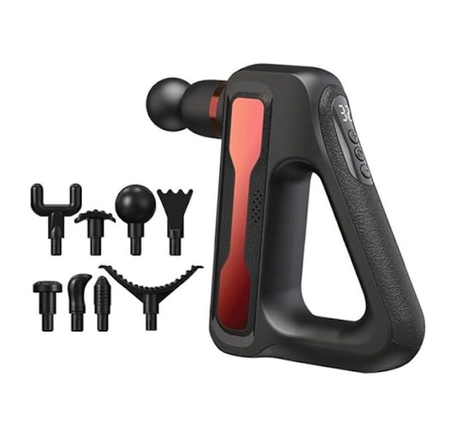 AsapCare Deep Tissue Massage Gun - Powerful Muscle Massager with 8 Attachments - Grey