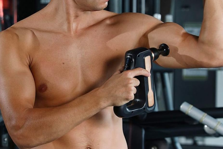 AsapCare Deep Tissue Massage Gun - Powerful Muscle Massager with 8 Attachments - Grey