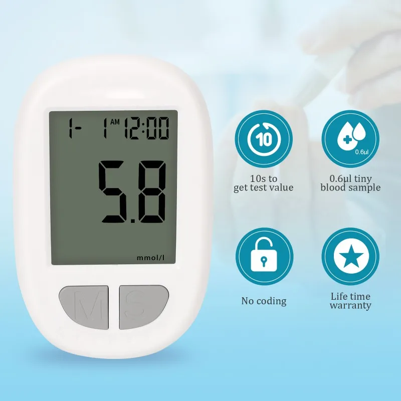 Complete IVD Blood Glucose Monitoring Kit – Includes 50 Test Strips & 50 Lancets for Accurate Diabetes Management